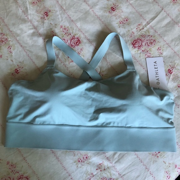 Athleta Warrior Longline Mint Green Sports Bra, Size 3X NWT - Picture 6 of 12